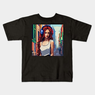 pixel girl Kids T-Shirt